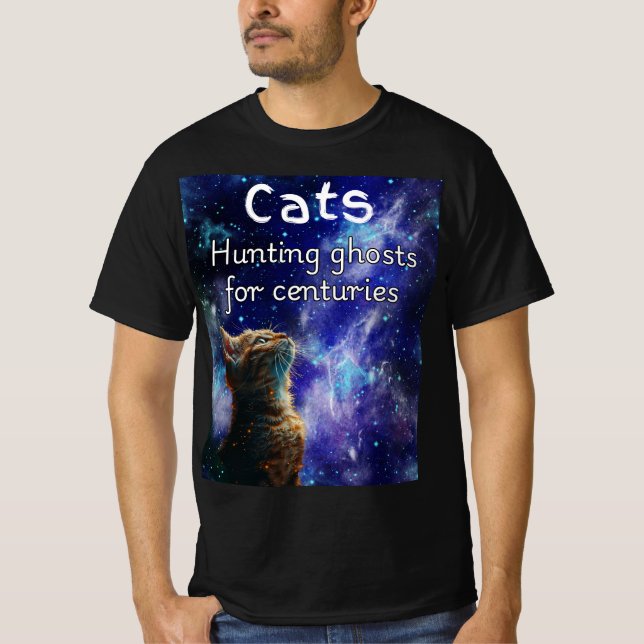 Camiseta Ghost Hunting Cat (Frente)