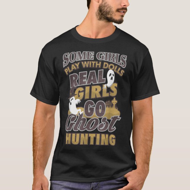 Camiseta Ghost Hunting Girl - Paranormal Investigation Hunt (Frente)