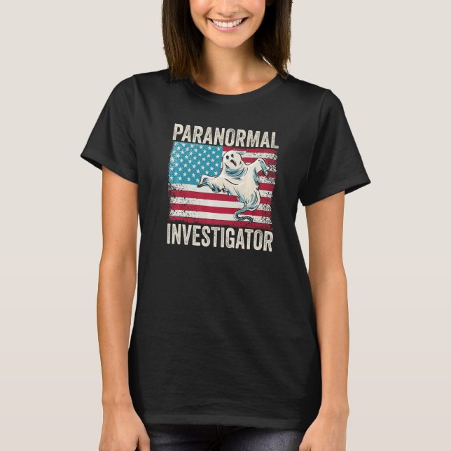Camiseta Ghost Hunting Paranormal Investigator  4 (Frente)