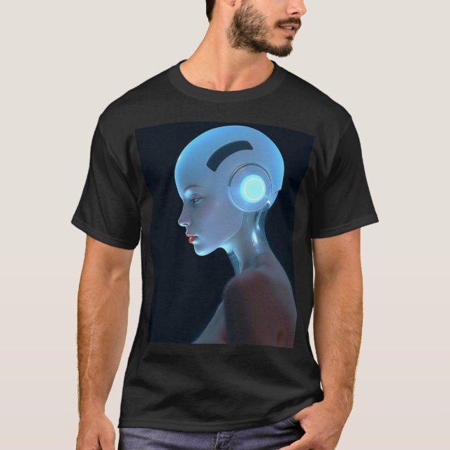 Camiseta Ghost in the Machine: A Cyberpunk Vision (Frente)