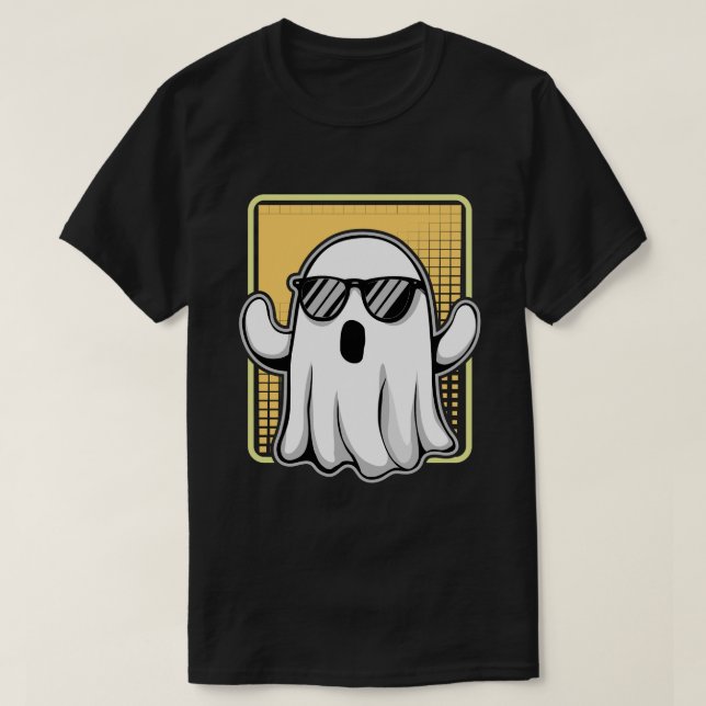 Camiseta Ghost legal com óculos de sol com grade retrorrefl (Frente do Design)