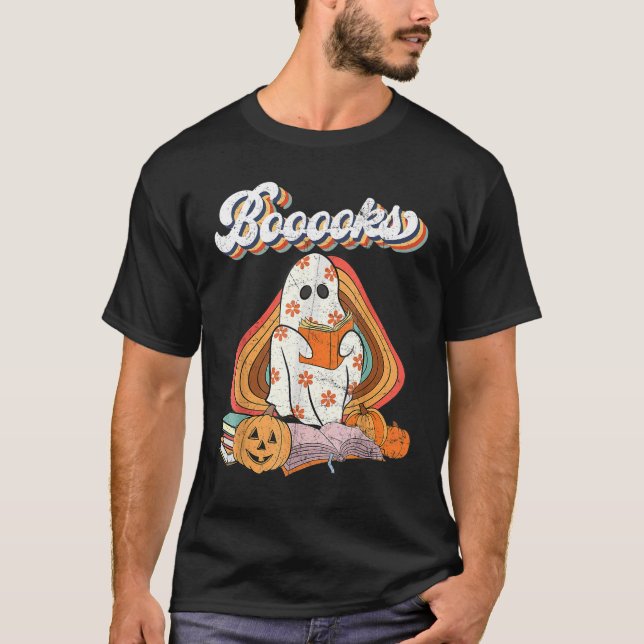 Camiseta Ghost Leia Mais Livros Engraçado Professor H (Frente)