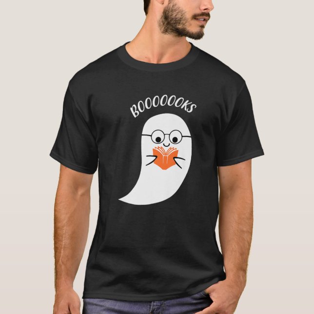 Camiseta Ghost Leia Mais Livros Engraçado Professor H (Frente)