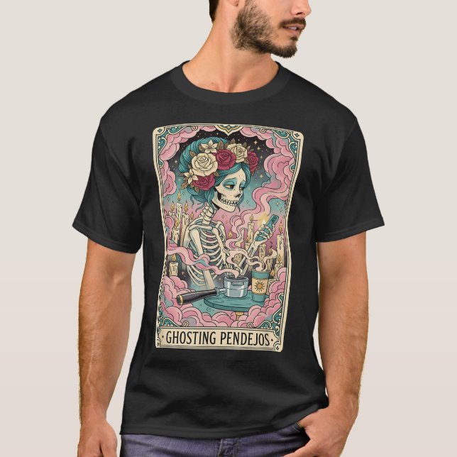 Camiseta Ghost Pendejos Funny Día De Los Muertos Tarot C (Frente)