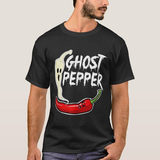 Camiseta Ghost Pepper Engraçado Espicador Quente Peppe Fant (Frente)