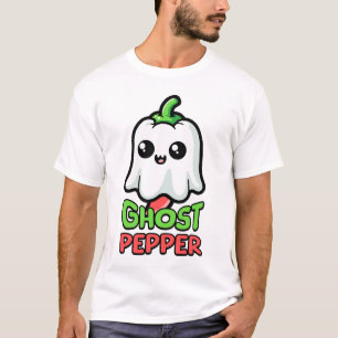 Camiseta Ghost Pepper! Pun De Pimenta Quente Bonito!