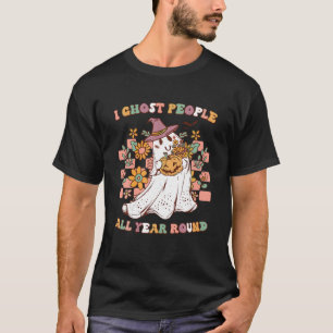 Camiseta Ghost Pessoas Durante Todo O Ano Retro Halloween G