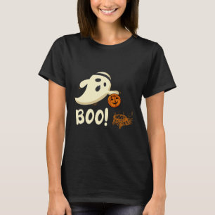 Camiseta Ghost Player Boo Bysketbyll Figurino de Halloween