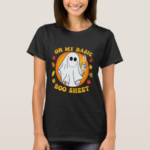 Camiseta Ghost Pumpkin Spice Latey Queda Fall Vibe Hallowee