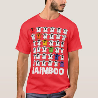 Camiseta Ghost Rainbow Boo Fantasma Engraçado Rainboo