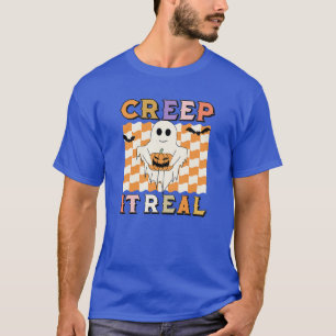 Camiseta Ghost Retro Halloween De Skate Real