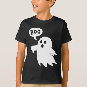 Camiseta Ghost Screaming Boo Desaprovando o Halloween do Fa