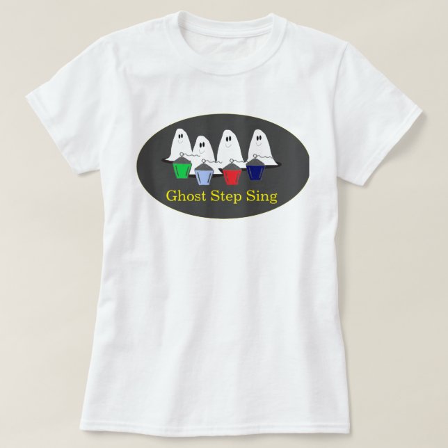 Camiseta Ghost Step Sing Bryn Mawr Lanterns Halloween T-Shi (Frente do Design)