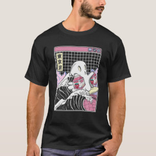 Camiseta Ghost Strawberry Milk Cartons Anime Kawaii