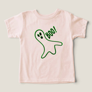 Camiseta Ghost Toddler Garoto Menino Bonito e Louco Dia das