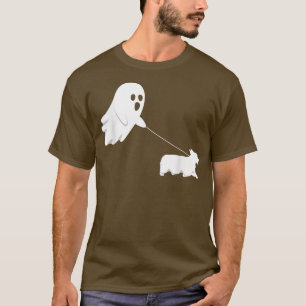 Camiseta Ghost Welsh Corgi Funny Boo Halloween Cachorro