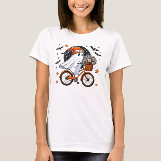 Camiseta Ghost Womens Ghost no Dia das Bruxas (Frente)