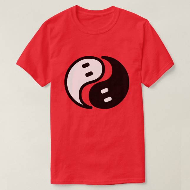 Camiseta Ghost Yin Yang (Frente do Design)