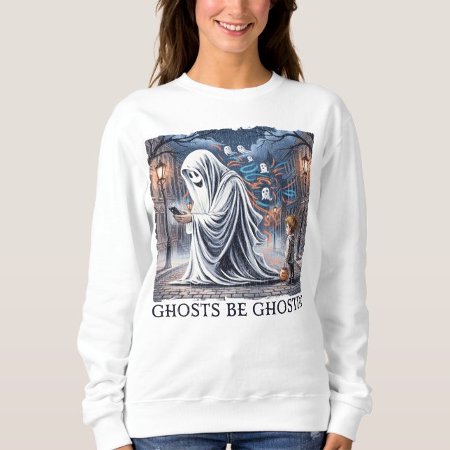 Camiseta Ghosts Be Ghostin" (Frente)