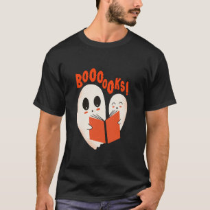 Camiseta Ghosts Cute 2 Lendo Livros de Halloween Gho