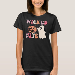 Camiseta Ghoul Cute Halloween Spooky Vibes Retro Gho