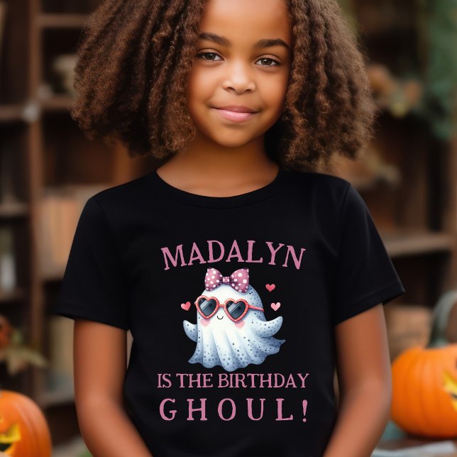Camiseta Ghoul de Aniversário Personalizado (Birthday Ghoul Custom Halloween Birthday Shirt)