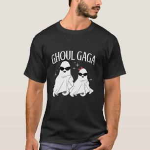 Camiseta Ghoul Gaga Boo Halloween Trick Ou Treine Ghost Gag
