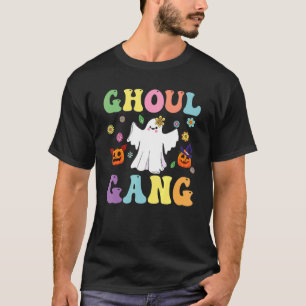 Camiseta Ghoul Gang Groovy Ei Boo Pumpkin Boo Crew Hallowe