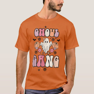 Camiseta Ghoul Gang Groovy Ei Boo Pumpkin Boo Crew Hallowe