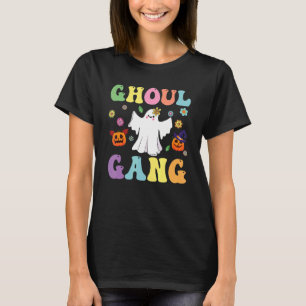 Camiseta Ghoul Gang Groovy Ei Boo Pumpkin Boo Crew Hallowe