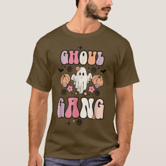 Camiseta Ghoul Gang Groovy Ei Boo Pumpkin Boo Crew Hallowe