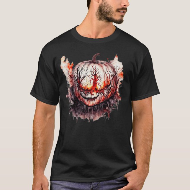 Camiseta Ghoul Pumpkin Branco (Frente)
