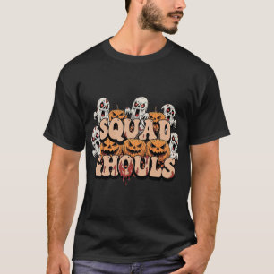 Camiseta Ghouls De Esquadrão - Reunião De Halloween Assombr