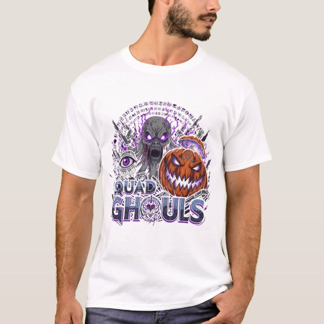 Camiseta Ghouls Esquadrão - Horror das Bruxas Escuras (Frente)