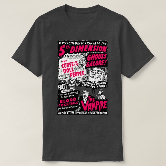Camiseta Ghouls Galore Spook Show Poster (Frente do Design)