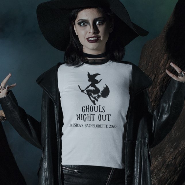 Camiseta Ghouls Night out Witeen Halloween Bachelorette (Criador carregado)