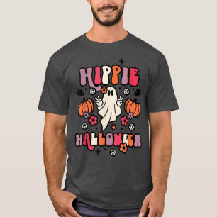 Camiseta Ghouls Pumpkin Boo 60s 70s Hippie Halloween Costum