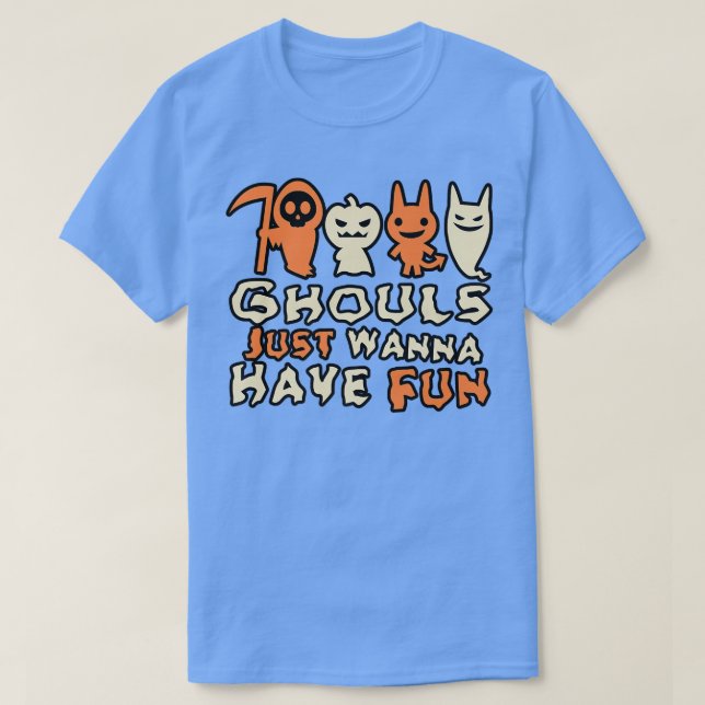 Camiseta Ghouls Só Quer Divertir-Se 62 (Frente do Design)