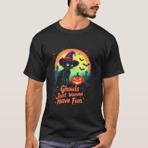 Camiseta Ghouls Só Quer Divertir-Se Com Mulheres De Hallowe
