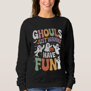 Camiseta Ghouls Só Quer Divertir-Se Com O Dia Das Bruxas