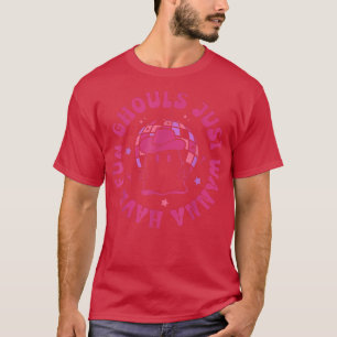 Camiseta Ghouls Só Quer Divertir-Se Com O Fantasma Spooky H