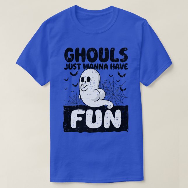Camiseta Ghouls Só Quer Divertir-Se, Ghost Hallo (Frente do Design)