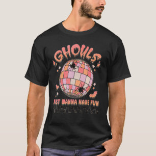 Camiseta Ghouls Só Quer Divertir-Se, Noite Fora, Bonita W