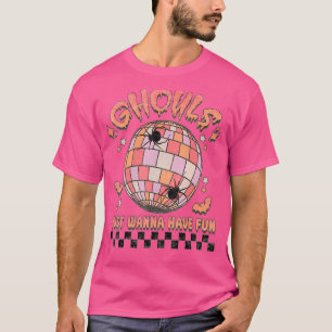 Camiseta Ghouls Só Quer Divertir-Se, Noite Fora, Bonita W