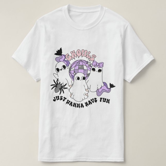 Camiseta Ghouls Só Quer Se Divertir (Frente do Design)