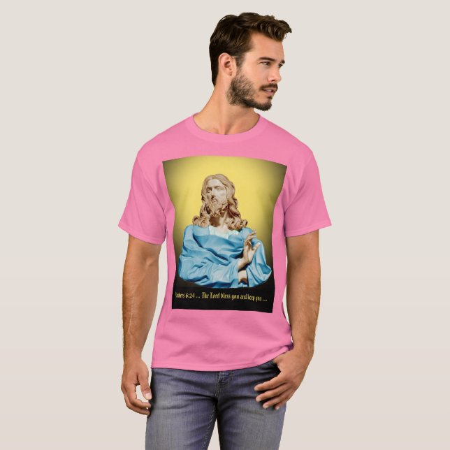 Camiseta Gian Lorenzo Bernini Bust do Cristo 1679 (Frente Completa)