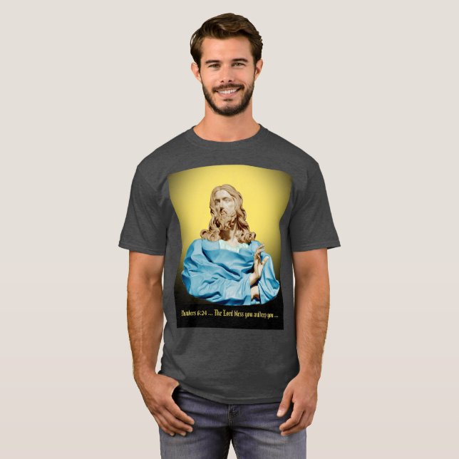 Camiseta Gian Lorenzo Bernini Bust do Cristo 1679 (Frente Completa)