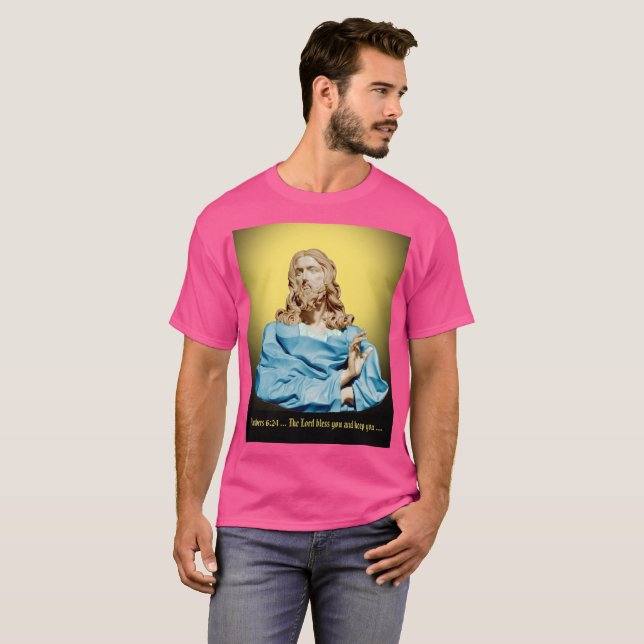 Camiseta Gian Lorenzo Bernini Bust do Cristo 1679 (Frente Completa)