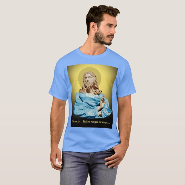 Camiseta Gian Lorenzo Bernini Bust do Cristo 1679 (Frente Completa)