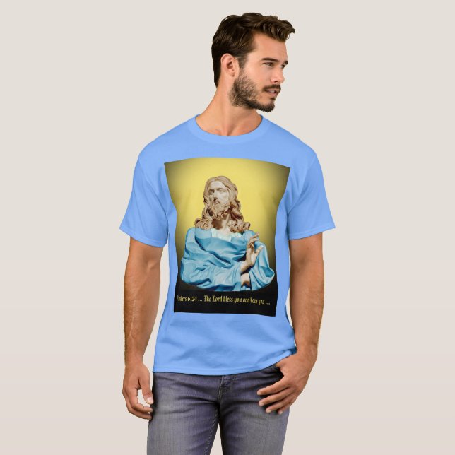 Camiseta Gian Lorenzo Bernini Bust do Cristo 1679 (Frente Completa)